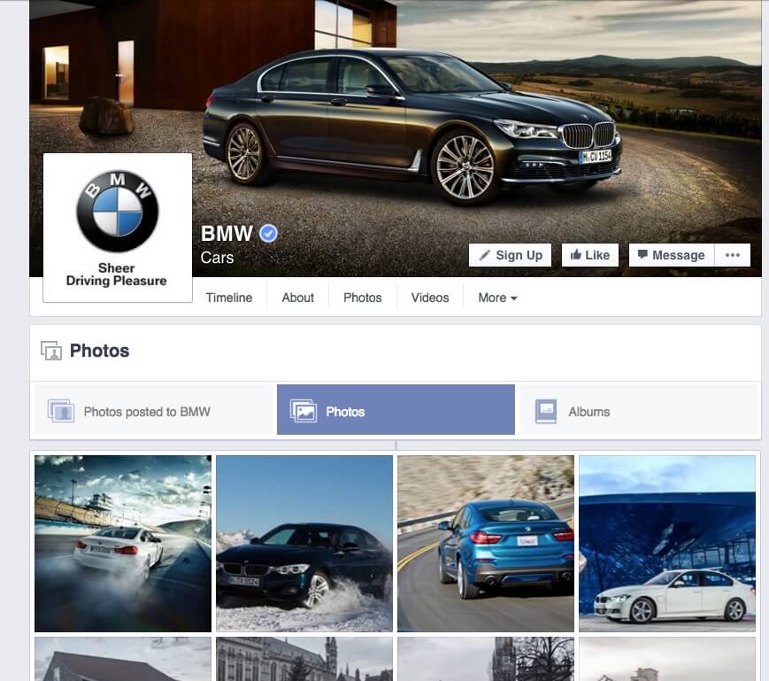 Automobile digital marketing BMW