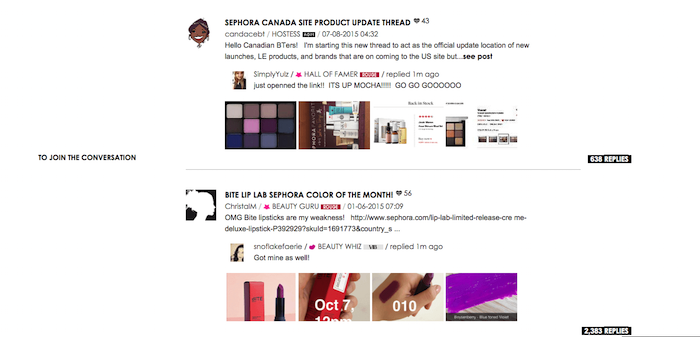 Sephora's beauty web design