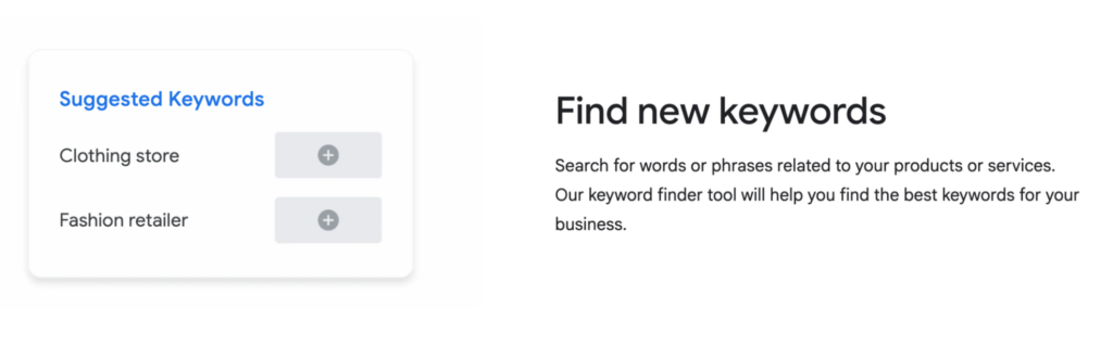 google keyword planner Ecommerce Tools