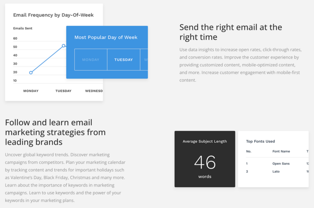 similarmail competitor website analysis tool