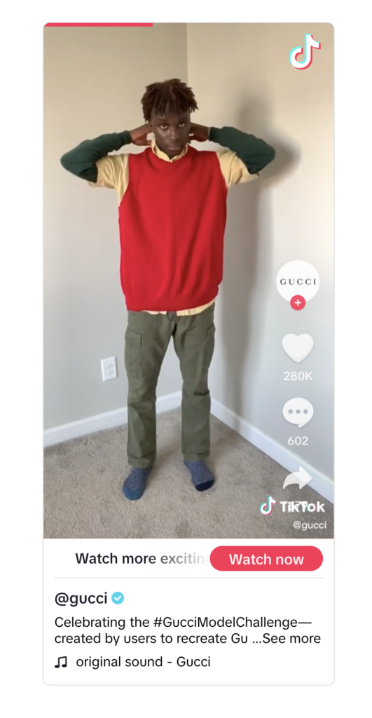 gucci tiktok - viral content
